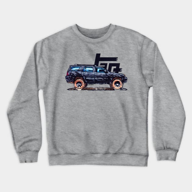 4th Gen 4Runner TRD - Midnight Crewneck Sweatshirt by robert1117